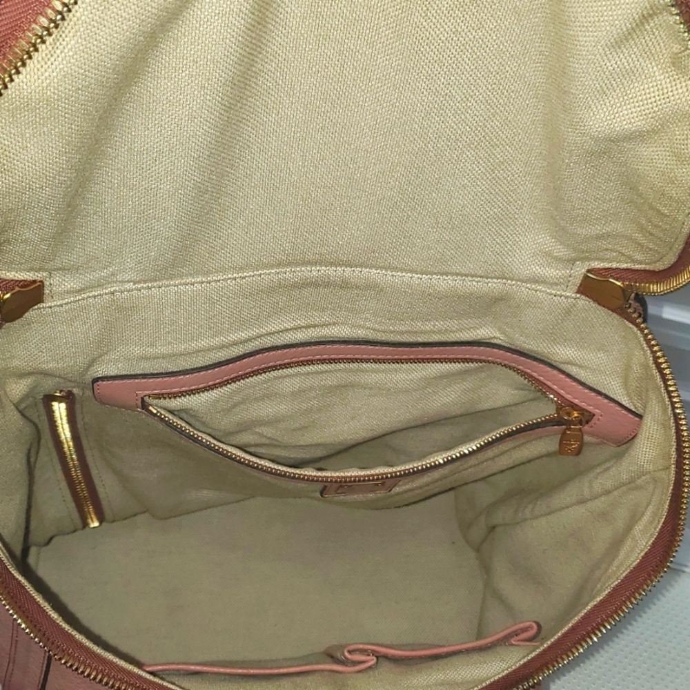 🇮🇹VERY RARE MCM Pink Leather Large Backpack - Picture 13 of 16